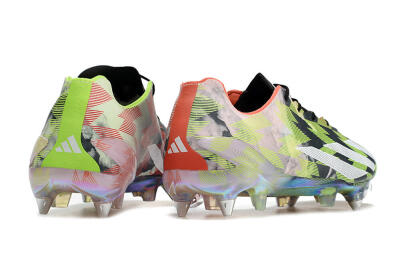 Adidas X Crazyfast Limited Edition SG Low-Tops Soccer Cleats - White/Yellow/Orange/Black
