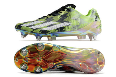 Adidas X Crazyfast Limited Edition SG Low-Tops Soccer Cleats - White/Yellow/Orange/Black