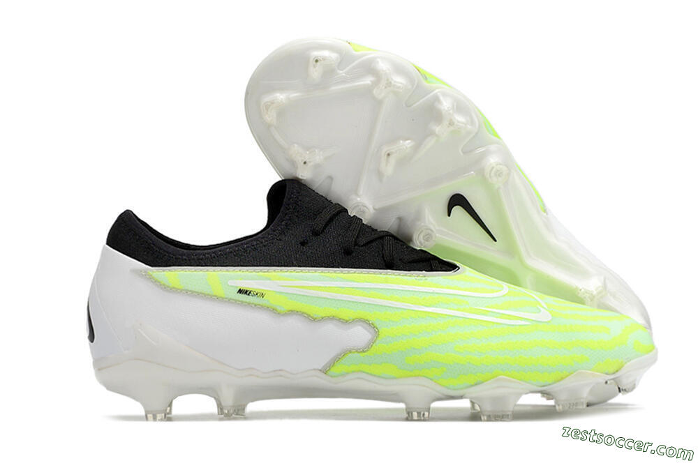 Nike React Phantom GX Academy FG Low-Tops Soccer Cleats - Yellow/Black/White 0