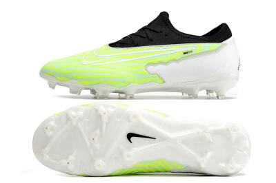 Nike React Phantom GX Academy FG Low-Tops Soccer Cleats - Yellow/Black/White