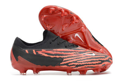 Nike React Phantom GX Academy FG Low-Tops Soccer Cleats - Red/Black/White