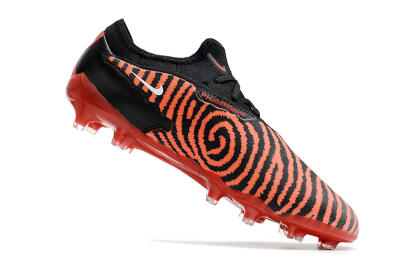 Nike React Phantom GX Academy FG Low-Tops Soccer Cleats - Red/Black/White