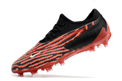 Nike React Phantom GX Academy FG Low-Tops Soccer Cleats - Red/Black/White