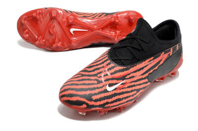 Nike React Phantom GX Academy FG Low-Tops Soccer Cleats - Red/Black/White