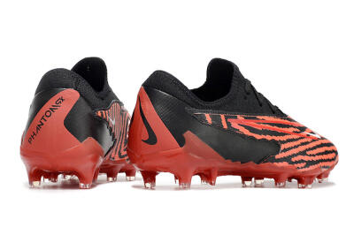 Nike React Phantom GX Academy FG Low-Tops Soccer Cleats - Red/Black/White