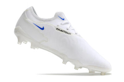 Nike React Phantom GX Academy FG Low-Tops Soccer Cleats - White/Gold/Blue