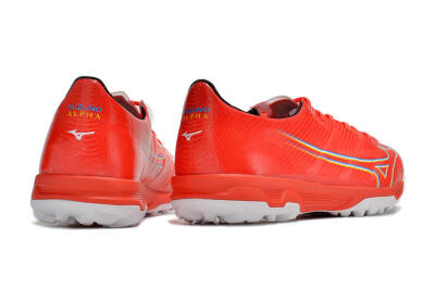 Mizuno Alpha Made in Japan TF Low-Tops Soccer Shoes - Red/Yellow/White