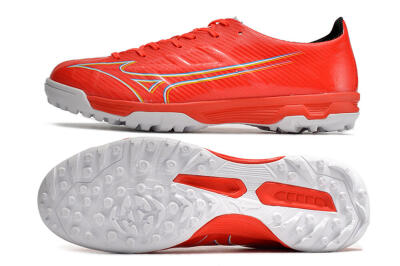 Mizuno Alpha Made in Japan TF Low-Tops Soccer Shoes - Red/Yellow/White