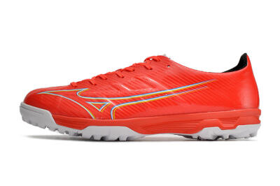 Mizuno Alpha Made in Japan TF Low-Tops Soccer Shoes - Red/Yellow/White