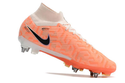 Nike Air Zoom Mercurial Superfly 9 Elite SG High-Tops Soccer Cleats - Orange/Black/Purple/Yellow