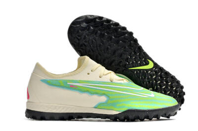 Nike React Phantom GX Pro TF Low-Tops Soccer Shoes - Green/Beige/Black