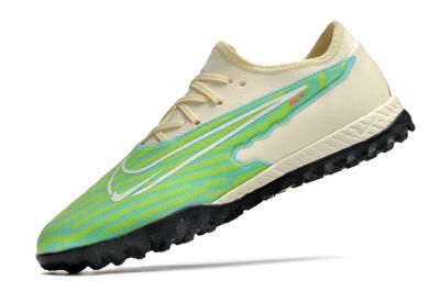 Nike React Phantom GX Pro TF Low-Tops Soccer Shoes - Green/Beige/Black
