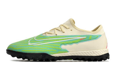 Nike React Phantom GX Pro TF Low-Tops Soccer Shoes - Green/Beige/Black