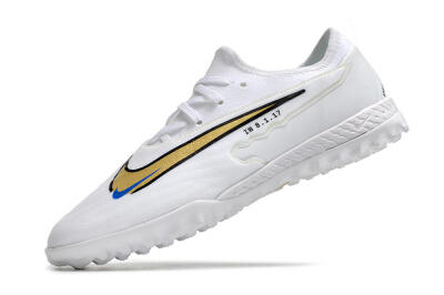 Nike React Phantom GX Pro TF Low-Tops Soccer Shoes - White/Gold/Black