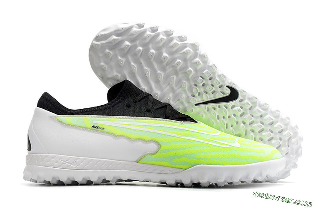 Nike React Phantom GX Pro TF Low-Tops Soccer Shoes - Green/Black/White 0