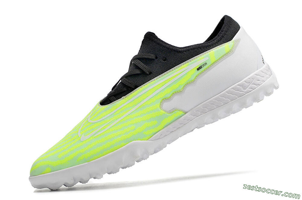 Nike React Phantom GX Pro TF Low-Tops Soccer Shoes - Green/Black/White 5
