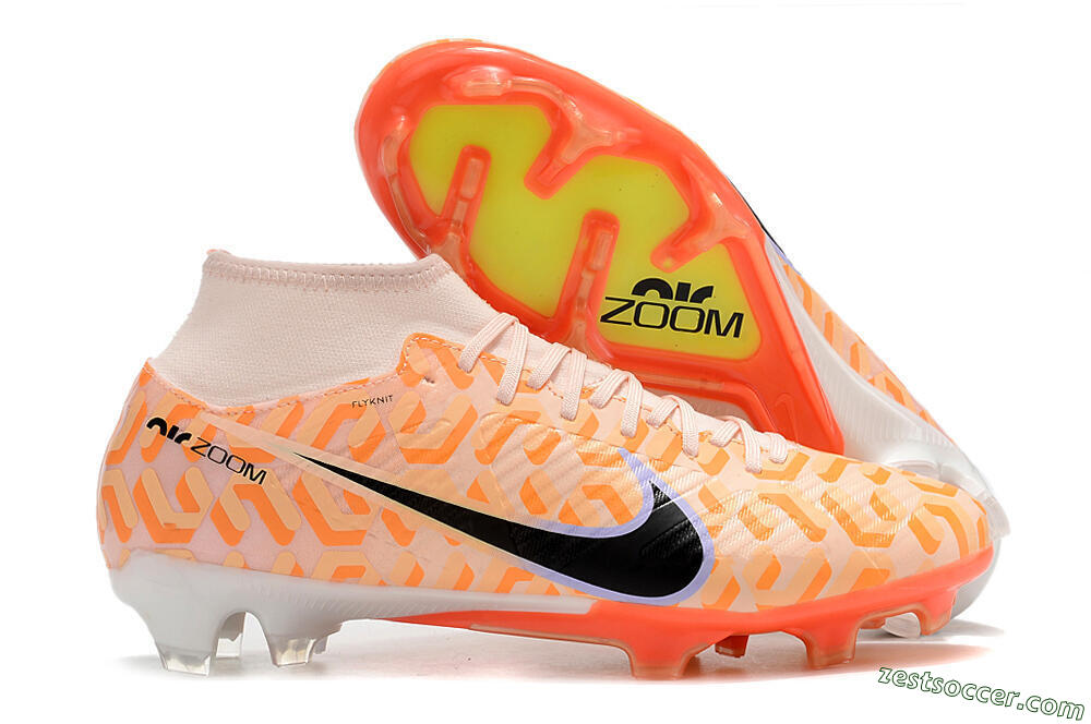 Nike Air Zoom Mercurial Superfly 9 Academy FG High-Tops Soccer Cleats - Orange/Black/Purple 0