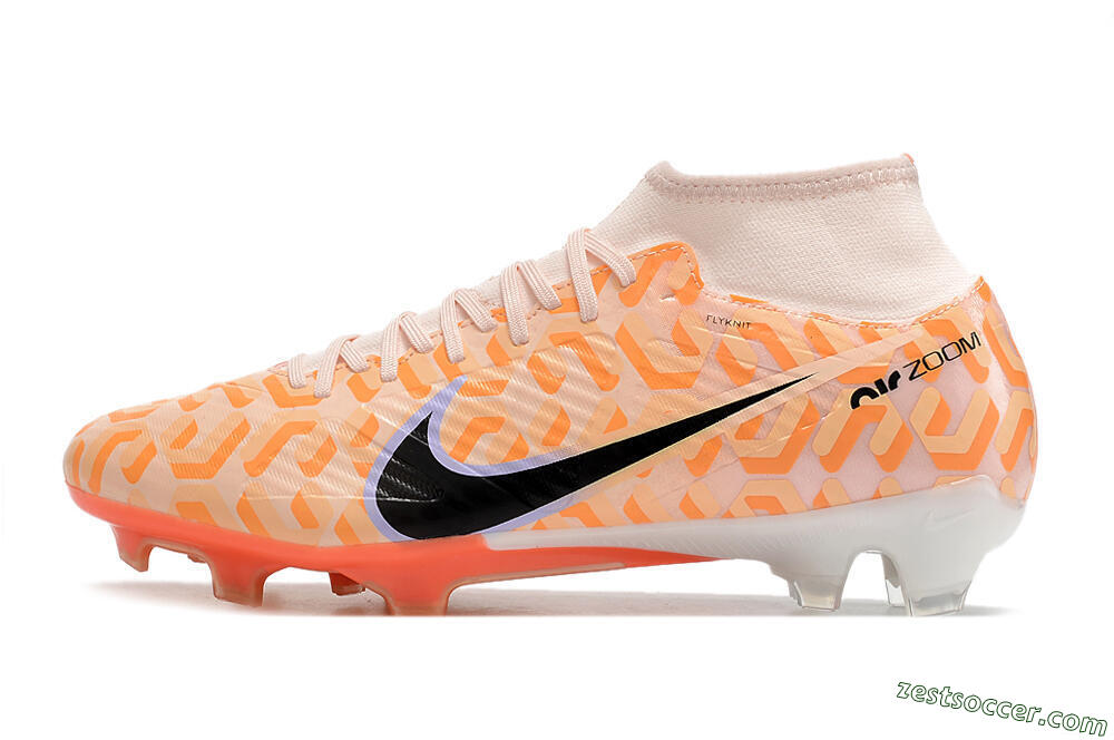 Nike Air Zoom Mercurial Superfly 9 Academy FG High-Tops Soccer Cleats - Orange/Black/Purple 2