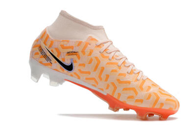 Nike Air Zoom Mercurial Superfly 9 Academy FG High-Tops Soccer Cleats - Orange/Black/Purple
