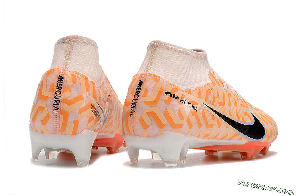 Nike Air Zoom Mercurial Superfly 9 Academy FG High-Tops Soccer Cleats - Orange/Black/Purple 6
