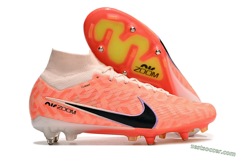 Nike Air Zoom Mercurial Superfly 9 Elite SG Low-Tops Soccer Cleats - Orange/Black/Purple 0