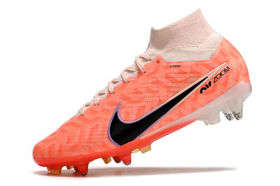 Nike Air Zoom Mercurial Superfly 9 Elite SG Low-Tops Soccer Cleats - Orange/Black/Purple