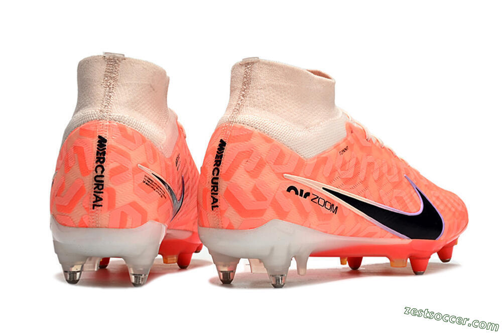 Nike Air Zoom Mercurial Superfly 9 Elite SG Low-Tops Soccer Cleats - Orange/Black/Purple 6