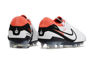 Nike Tiempo Legend 10 Elite FG Low-Tops Soccer Cleats - White/Black/Red