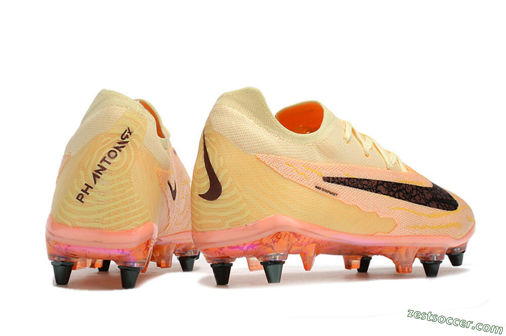 Nike Phantom GX Elite SG Low-Tops Soccer Cleats - Yellow/Black/Orange 6