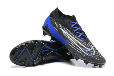 Nike Phantom GX Elite FG Low-Tops Soccer Cleats - Black/White/Blue