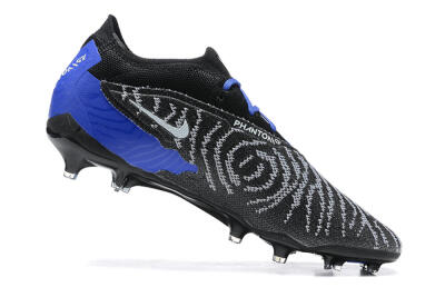 Nike Phantom GX Elite FG Low-Tops Soccer Cleats - Black/White/Blue
