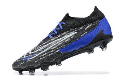 Nike Phantom GX Elite FG Low-Tops Soccer Cleats - Black/White/Blue
