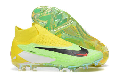 Nike Phantom GX Elite DF FG High-Tops Soccer Cleats - Green/Yellow/Black