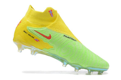 Nike Phantom GX Elite DF FG High-Tops Soccer Cleats - Green/Yellow/Black