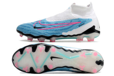 Nike Phantom GX Elite DF FG High-Tops Soccer Cleats - Blue/Pink/White