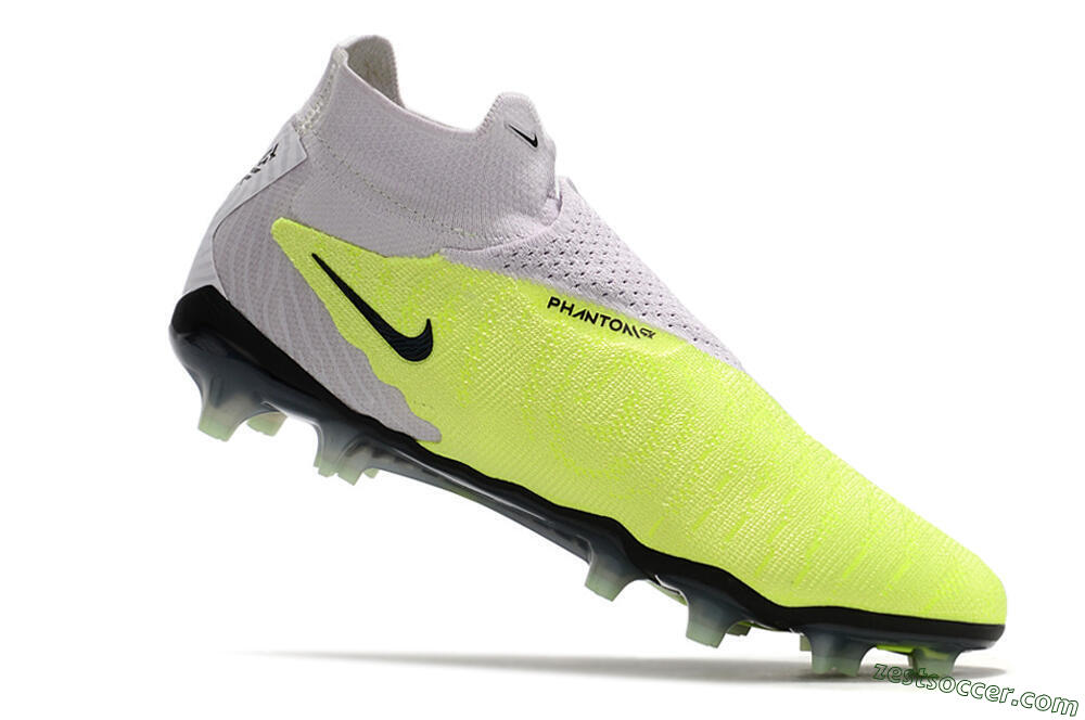 Nike Phantom GX Elite DF FG High-Tops Soccer Cleats - Green/Black/White 4