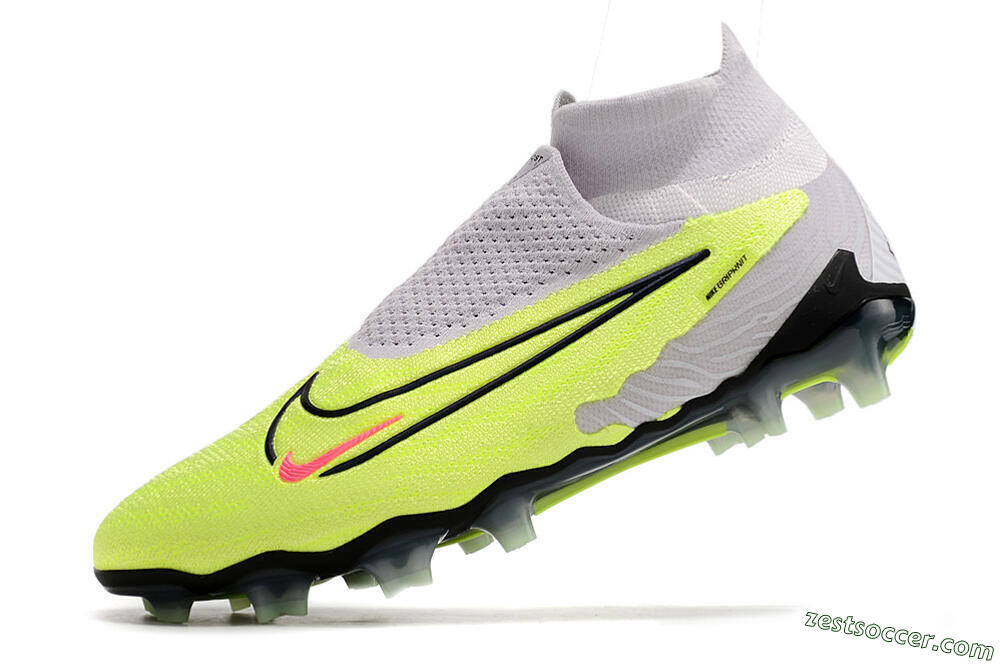 Nike Phantom GX Elite DF FG High-Tops Soccer Cleats - Green/Black/White 5