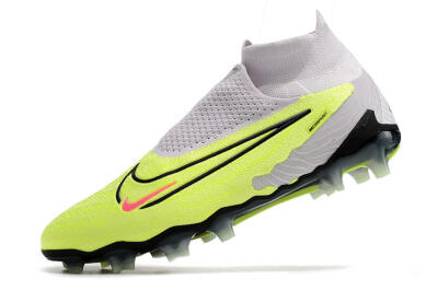Nike Phantom GX Elite DF FG High-Tops Soccer Cleats - Green/Black/White