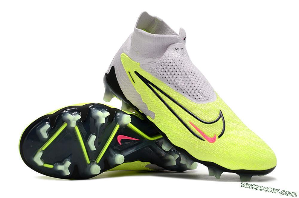 Nike Phantom GX Elite DF FG High-Tops Soccer Cleats - Green/Black/White 3