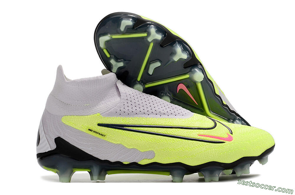 Nike Phantom GX Elite DF FG High-Tops Soccer Cleats - Green/Black/White 0