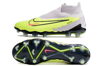 Nike Phantom GX Elite DF FG High-Tops Soccer Cleats - Green/Black/White
