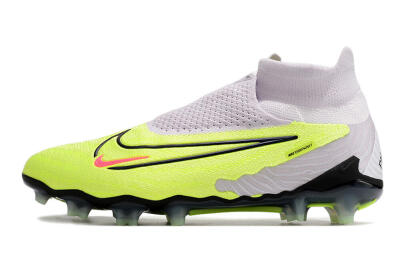 Nike Phantom GX Elite DF FG High-Tops Soccer Cleats - Green/Black/White