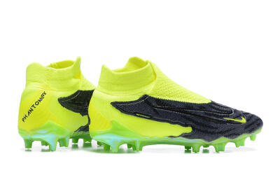 Nike Phantom GX Elite DF FG High-Tops Soccer Cleats - Black/Green