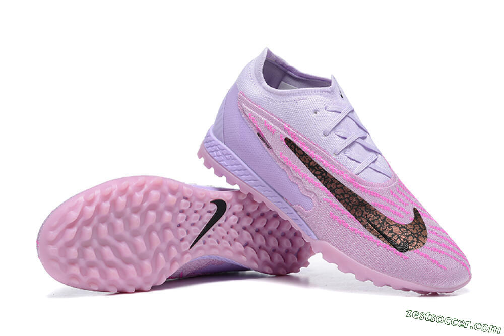 Nike Phantom GX Elite TF Low-Tops Soccer Shoes - Purple/Pink/Black 4