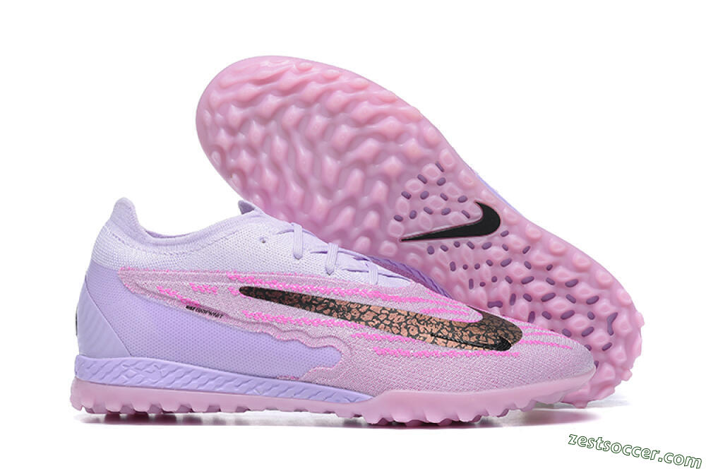 Nike Phantom GX Elite TF Low-Tops Soccer Shoes - Purple/Pink/Black 0