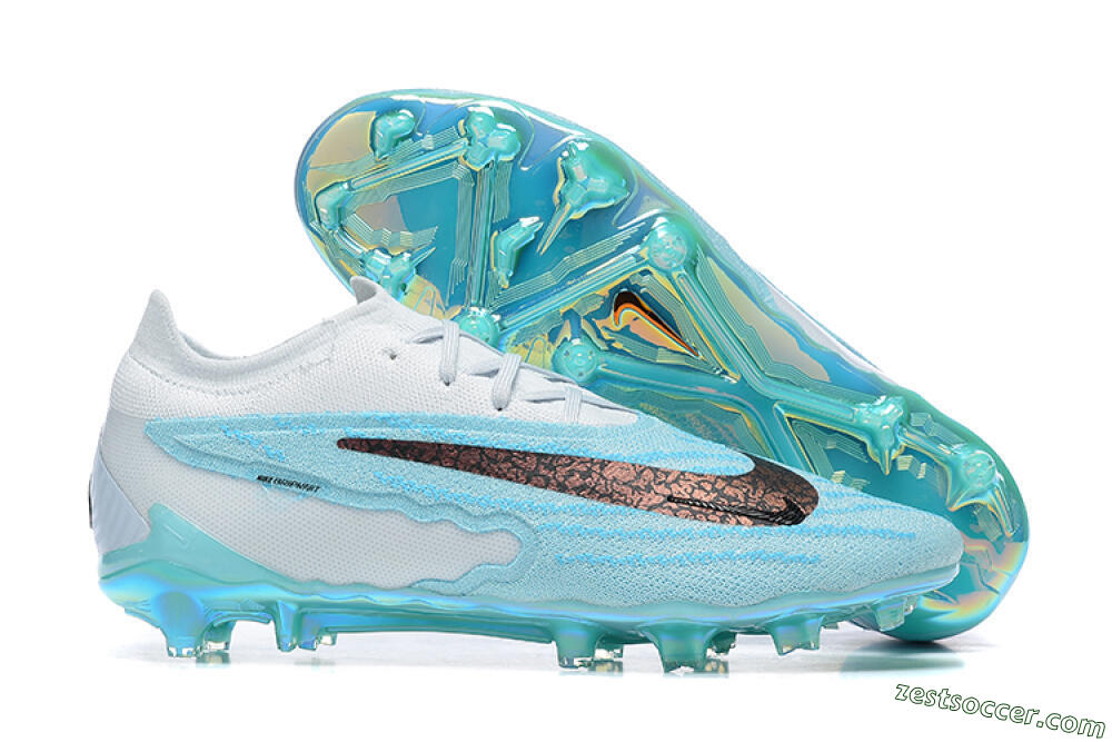 Nike Phantom GX Elite FG Low-Tops Soccer Cleats - Blue/Black/White 0