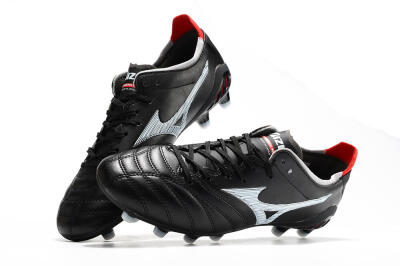 Mizuno Morelia Neo 3 Pro FG Low-Tops Soccer Cleats - Black/White/Red