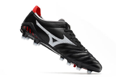 Mizuno Morelia Neo 3 Pro FG Low-Tops Soccer Cleats - Black/White/Red