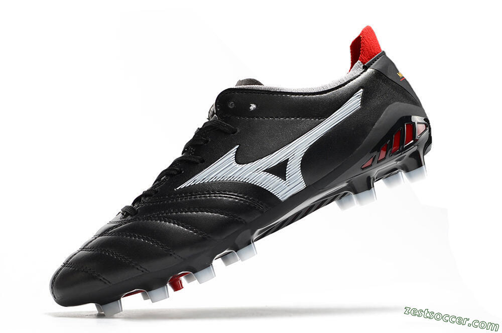 Mizuno Morelia Neo 3 Pro FG Low-Tops Soccer Cleats - Black/White/Red 7