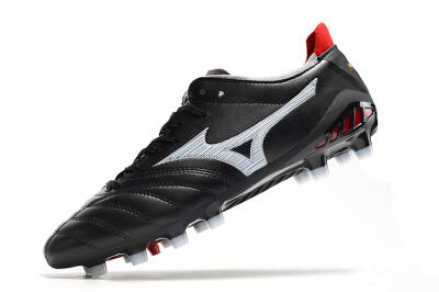Mizuno Morelia Neo 3 Pro FG Low-Tops Soccer Cleats - Black/White/Red